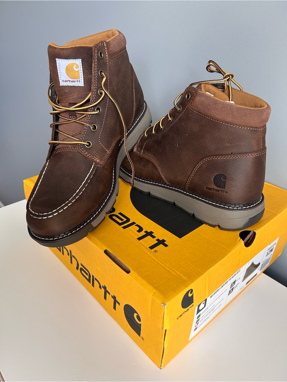Carhartt Men’s Brown Chukka Moc Toe Work Boots
